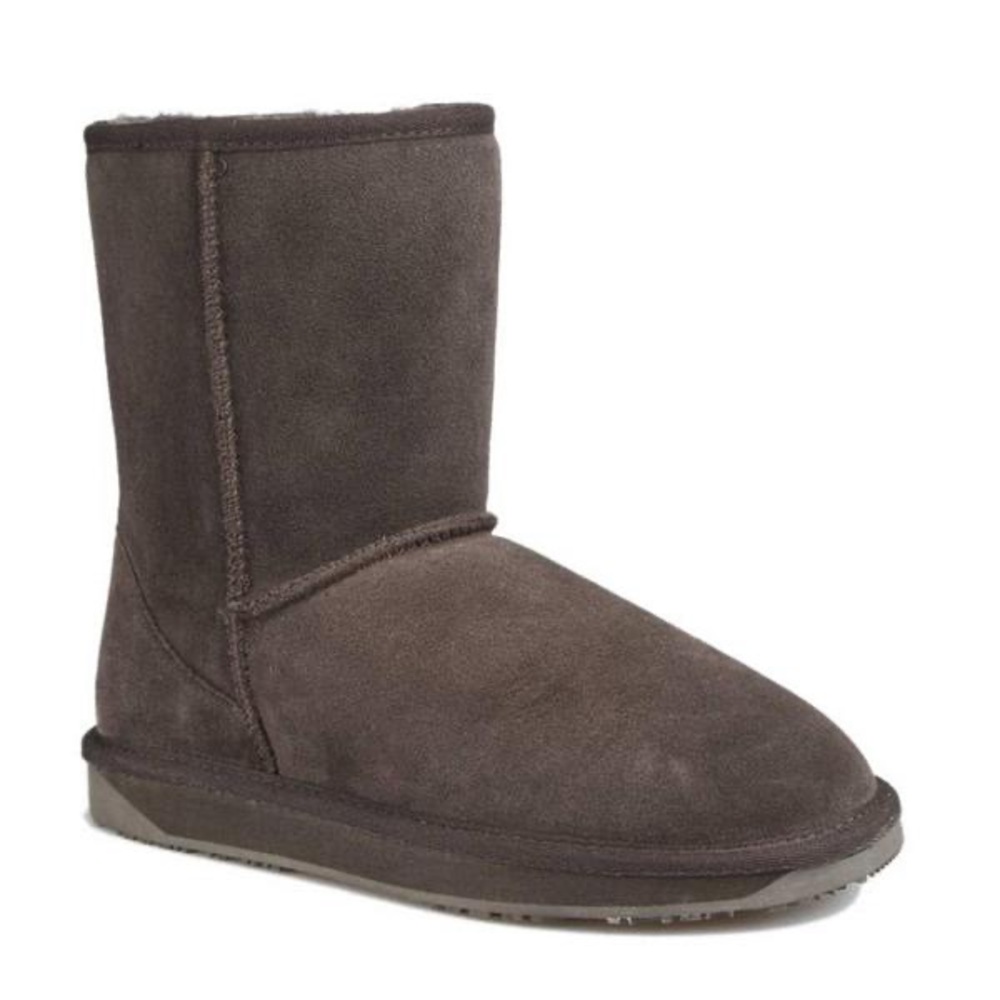 BooRoo Bliss Short Chocolate fur & suede boots